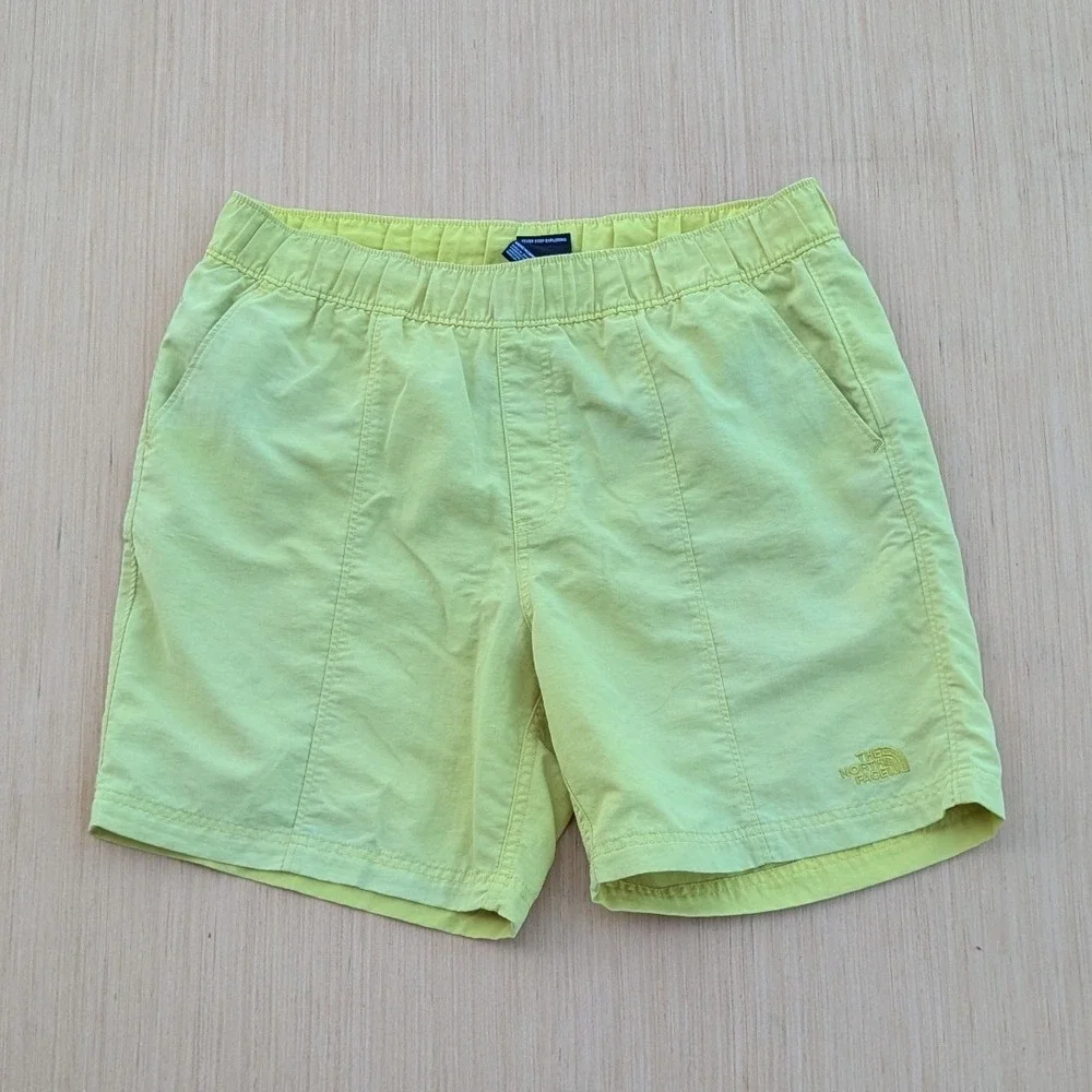 The North Face Yellow Beach Lined Swim Trunks‎ Water Shorts Men's Small